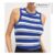 Blue Striped Racer Vest