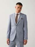 Blue Tailored Fit Textured Suit Jacket (Sizes – 42R & 48R). Free C&C