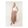 Blue Vanilla Light Brown Crinkled Texture Skirt