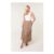 Blue Vanilla Light Brown Crinkled Texture Skirt