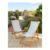 Blue and White Stripe Deck Chair – Set of 2