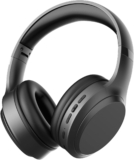 Bluetooth Headphones Over Ear 82H Playtime Foldable Wireless Headphones 3EQ Hi-Fi Sound Modes Lightweight Over Ear Headphones with Microphone for PC/Travel/Gaming/Office