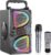 Bluetooth Speaker, 60W(Peak) Wireless Portable Small Home Party Speakers with Double Subwoofer Deep Bass, Microphone, FM Radio, Lights, Remote, 80dB Loud Stereo Sound Boombox for Outdoor Camping Gifts
