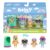 Bluey Figure 4-Pack Here Come the Grannies. 4 Episode-Themed Figures with Moving Arms & Accessories