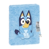 Bluey Fluffy Lockable Notebook