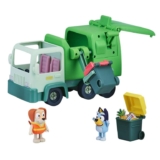 Bluey Garbage Truck Vehicle Playset With Two 2.5-3 Official Collectable Character Action Figures With The Bin Man And 2 Accessories