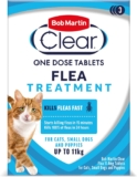 Bob Martin Clear Flea Tablets for Cats and Small Dog Under 11 Kg, 3 Tablets