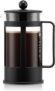 Bodum French Press Kenya – 1L / 8 Cups Manual Coffee Maker – Heat-Resistant Glass & Stainless Steel – Dishwasher Safe Cafetiere – Made in Portugal