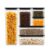 Bodum Set of 6 Storage Jars with Black Lids CANTEEN – BPA-Free & Dishwasher Safe Food Containers – Stackable & Transparent