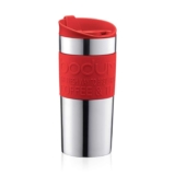 Bodum Travel Mug, Stainless Steel, Red