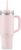 Bodum Travel Mug Tumbler 1.2 L Powder Pink – Metal Water Bottle with Straw, Handle and Lid – Dishwasher Safe