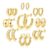 BodyBonita 14K Gold Plated Small Hoop Earrings, Hypoallergenic