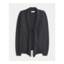 Boho Tie Front Cardigan – Black
