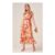 Bold Floral Shimmer Print Strappy Midaxi Dress