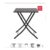 Bolero Square PE Wicker Folding Table Black 600mm
