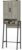 BonVache Over Toilet Storage Unit, Bathroom Storage Cabinet with double doors, adjustable shelves and metal frame, Freestanding Laundry Organizer Space Saving, Grey