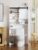 BonVache Over Toilet Storage Unit with Sliding track door, over toilet cabinet with 6 Storage Compartments and Tissue Compartment, Adjustable Shelf, for Bathroom and laundry room, White