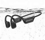 Bone Conduction Headphones, Swimming Headphones, Open Ear Headphones, Black IPX8 Waterproof MP3 Mode 8GB Memory Up to 12 Hours Playtime, Bluetooth 6.0 Earbuds Secure Fit for Running and Fitness