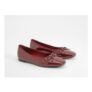 Boohoo Bow Square Toe Ballerina