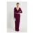 Boohoo Double Layer Slinky Ruhed Front Maxi Skirt