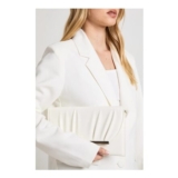 Boohoo High Shine Crinkle Envelope Clutch Bag