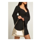 Boohoo Metallic Mirrored Shoulder Bag