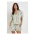 Boohoo Premium Linen Stripe Shorts