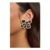 Boohoo Statement Raffia Flower Earrings