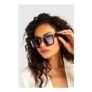 Boohoo Tortoise Shell Square Frame Sunglasses