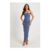 Boohoo Velvet Lace Bandeau Maxi Dress