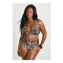 Boohoo plus Essentials Plunge Halterneck Bikini Top