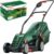Bosch Corded Lawnmower UniversalRotak 34-410 (230 V, cutting width: 34 cm, 40-litre grass box, with GrassCombs)
