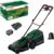Bosch Cordless Lawn Mower ROTAK18V-32 (Cutting Width: 32cm, Height of Cut: 25-65mm, 35L Grass Bag, Mulch plug, incl Battery & Charger)