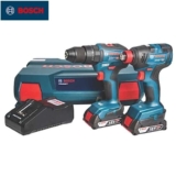 Bosch GSB 18 V-55 18V CoolPack Brushless Cordless Twin Pack with 2 x 2.0Ah Li-Ion Battery / with 2 x 5Ah Battery – £199.99 – Free C&C