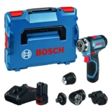Bosch Professional 12V System Cordless Drill Driver GSR 12V-15 FC 2X Battery – with Prime