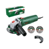 Bosch Small Angle Grinder UniversalGrind 750-115 750w 3 X Straight Cutting Discs for Grinding, Cutting, Brushing and Sanding