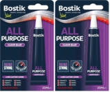 Bostik All Purpose Adhesive, Clear Glue for Minor Household Repairs, 20ml (Pack of 2)