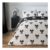 Bow Print Reversible Duvet Cover Set Double