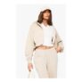 Boxy Balloon Sleeve Oversized Zip through Hoodie