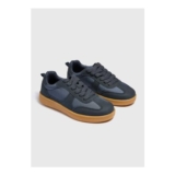 Boys Navy Panel Trainers (Younger 10-Older 6) 2