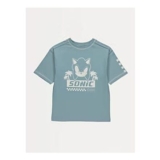 Boys Sonic the Hedgehog Blue Short Sleeve Cotton T-Shirt (6-9, 11-13 Yrs)