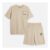 Boys T-Shirt and Shorts Set Beige