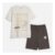 Boys T-Shirt and Shorts Set Cream