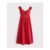 Bra-Free Cap Sleeve Dipped Waist Midi Dress