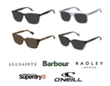 Branded Prescription Sunglasses, Over 500 Styles – Barbour, AllSaints, Cat, ONeill, Radley and Superdry with Code – Free Returns