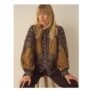 Branwen Floral Print Jersey Blouse – Yellow