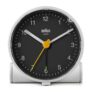 Braun Clocks Classic Analogue Alarm Clock with Snooze and Quiet Quartz Movement – White