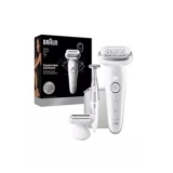 Braun Silk-Pil 9 Epilator with Pivoting Head 9-041 – White/Silver