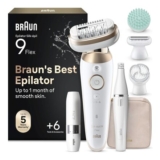 Braun Silk-Pil 9 Flex SkinSpa Epilator, Wet & Dry, Gold
