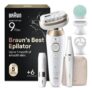 Braun Silk-Pil 9 Flex SkinSpa Epilator, Wet & Dry, Gold